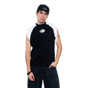 Boxy Fit Manga Cero - Black and White