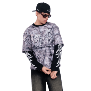 Boxy Fit Estampado - Gray Forest