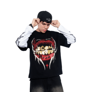 Boxy Fit Doble Manga - Golden Smile