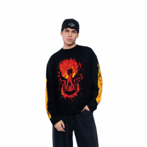 Boxy Fit - Craneo Llameante