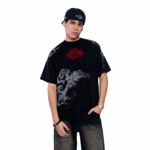 Boxy Fit Negro - Beneath the Moon